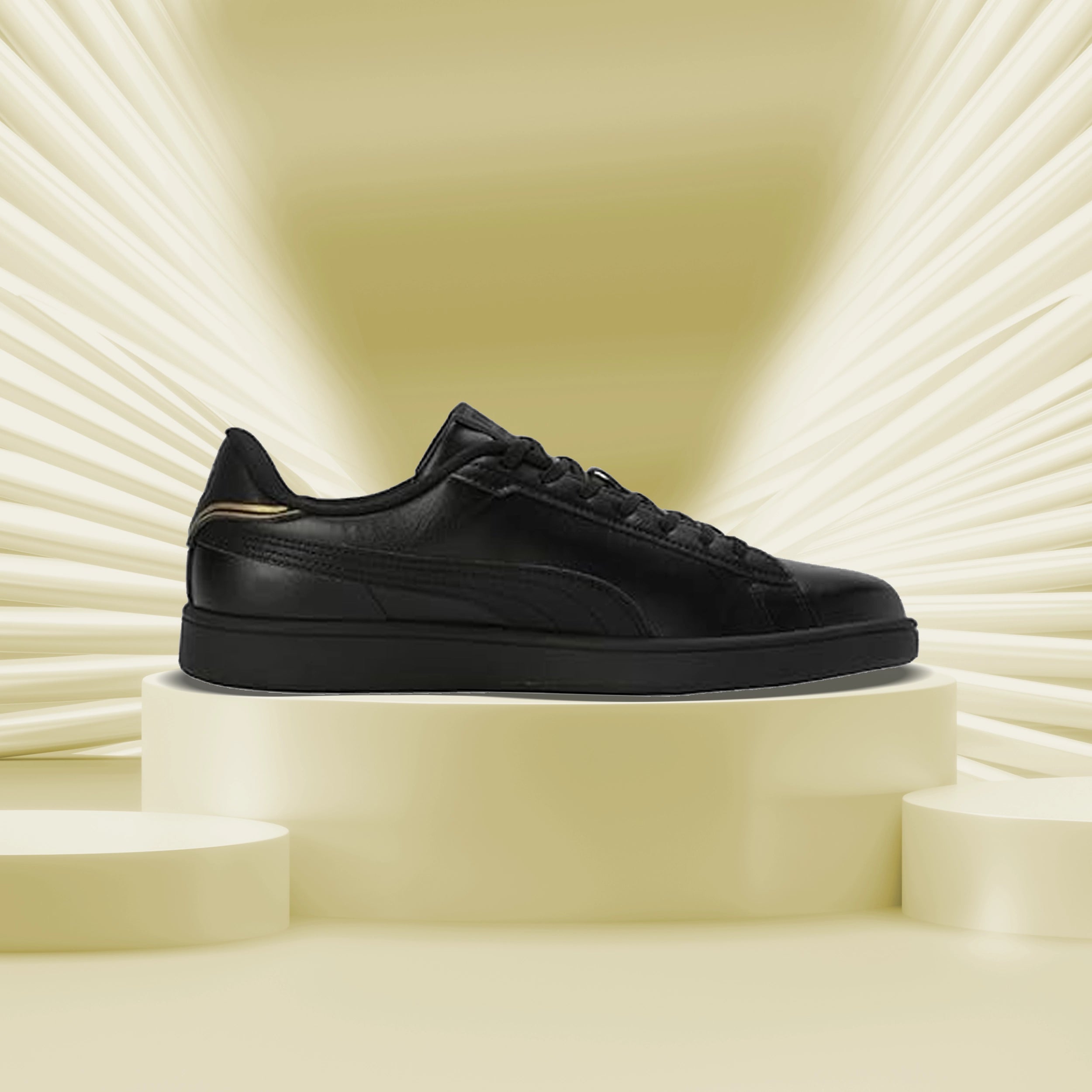Puma Smash Pop Men's Sneaker (Black-Metallic Gold) 39712803