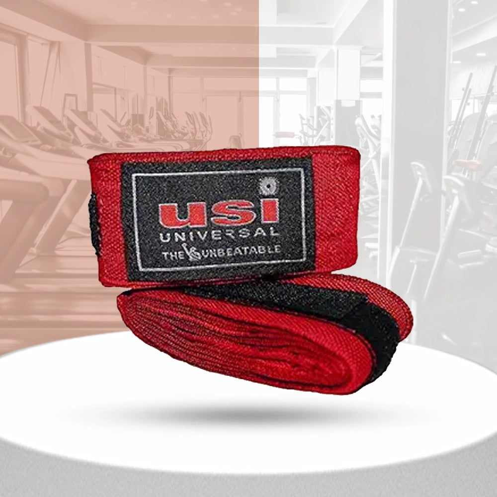 USI Universal Boxing Cotton Hand Wrap - Red