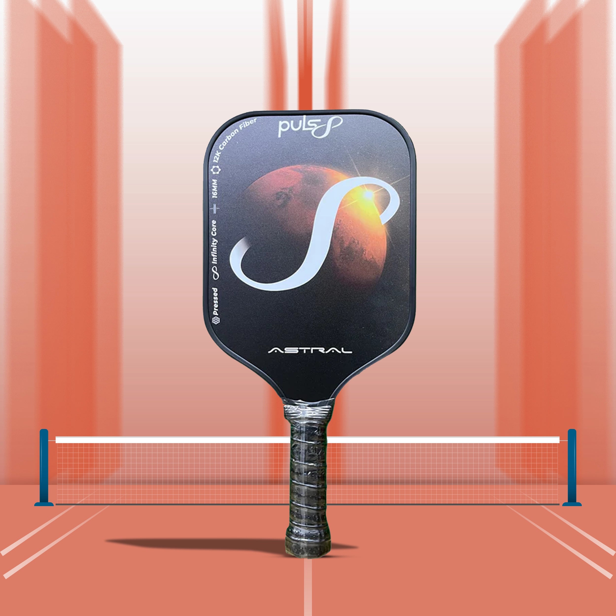 Puls8 Astral 12K Carbon Pickleball Paddle - 16mm