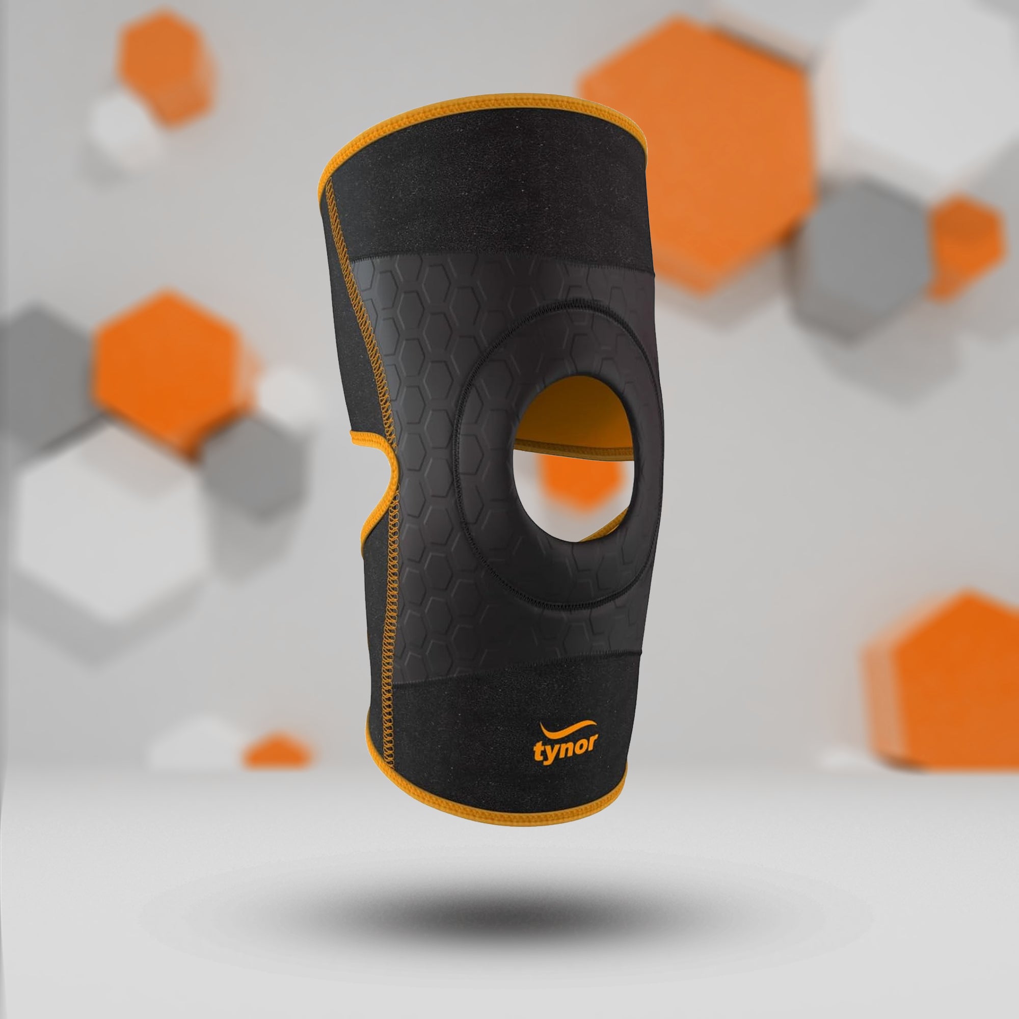 Tynor Knee Wrap Neo - Black & Orange - InstaSport