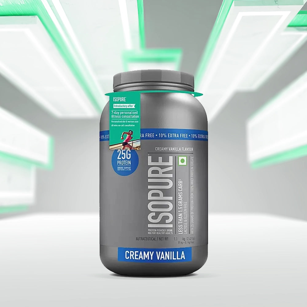 Isopure Low Carb 100% Whey Protein Isolate Powder - Creamy Vanilla - InstaSport