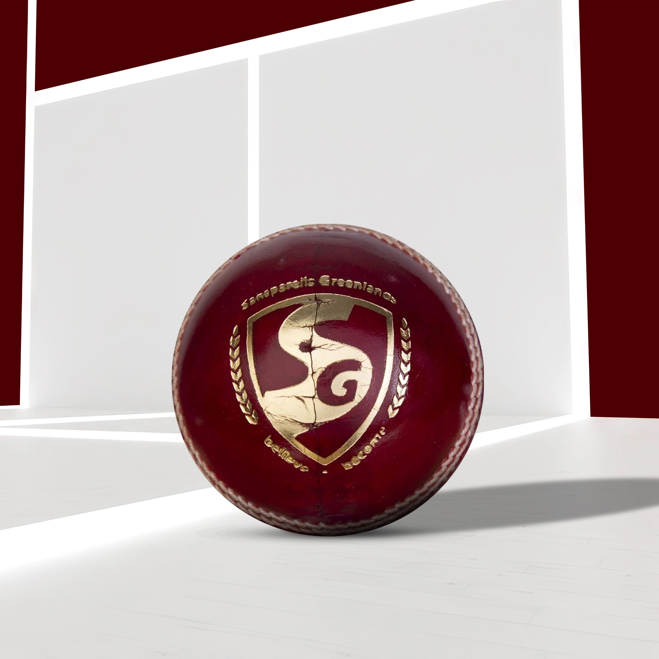 SG Bouncer Good Quality Four-Piece Water Proof Cricket Leather Ball