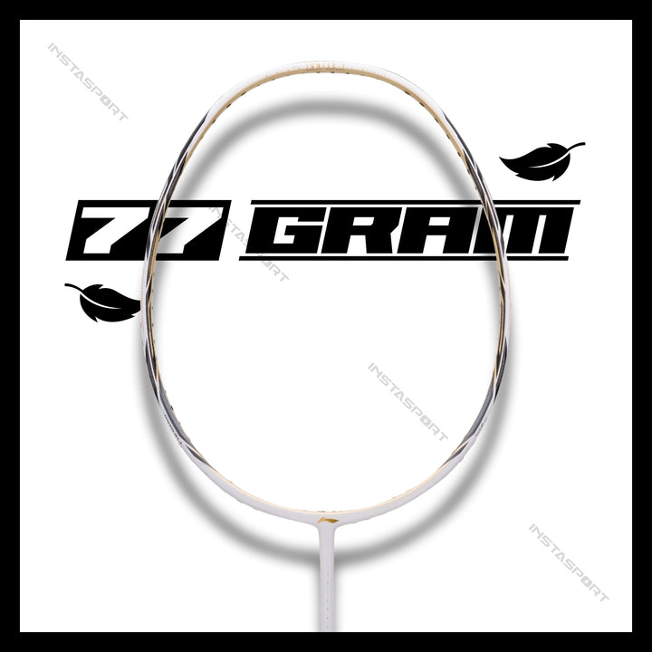 Li-Ning Ignite 7 Badminton Racket (White/ Black) - InstaSport