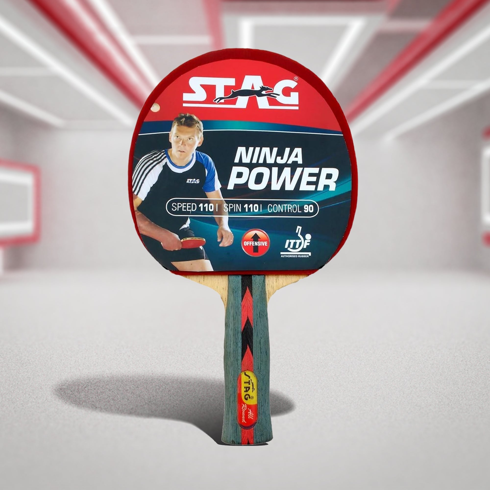 Stag Ninja Power Table Tennis Racquet - InstaSport