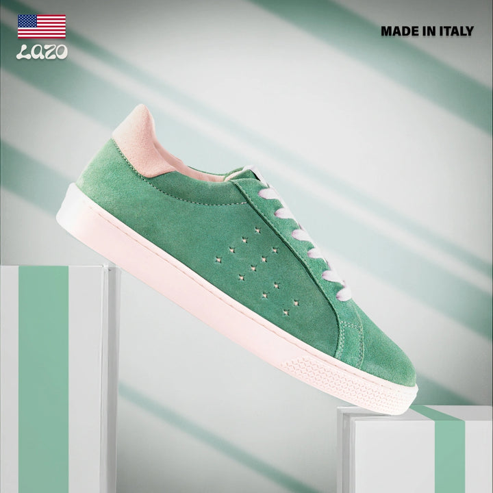 Lazo Halo Sneaker Tongue Graphic Flourite Green/Opal White