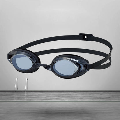 Swans SR-2Nev Swimming Goggle (Silicone Cushion Model) Black