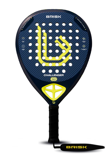 Brisk Challenger Padel Racquet - 365 gms