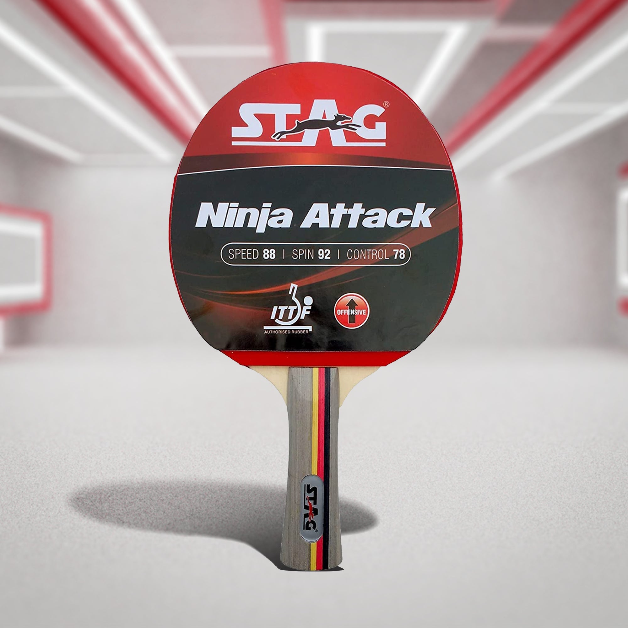 Stag Ninja Attack Table Tennis Racquet - InstaSport