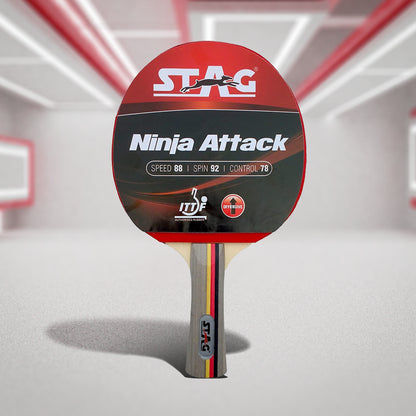 Stag Ninja Attack Table Tennis Racquet - InstaSport