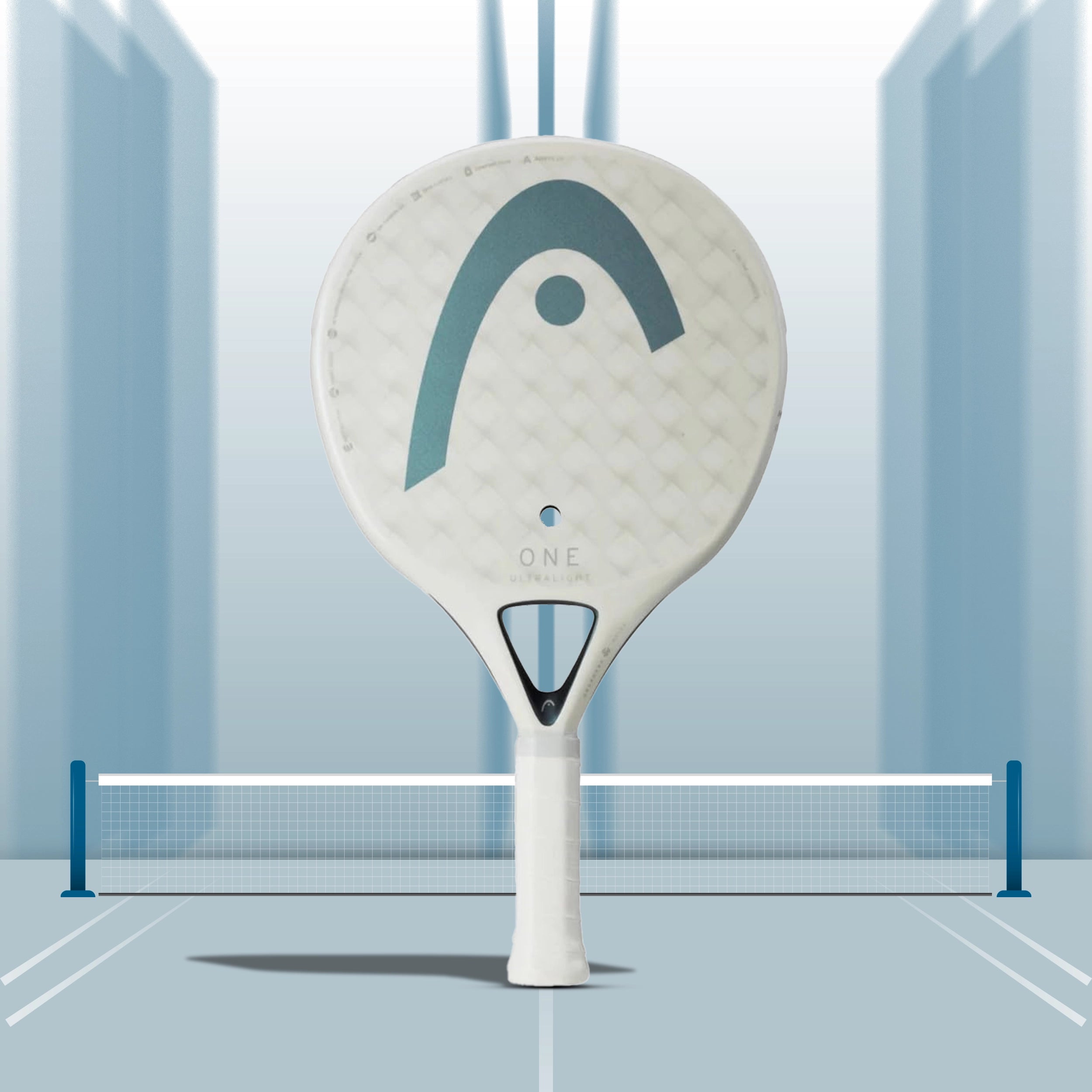 Head One Ultralight Padel Racquet - White