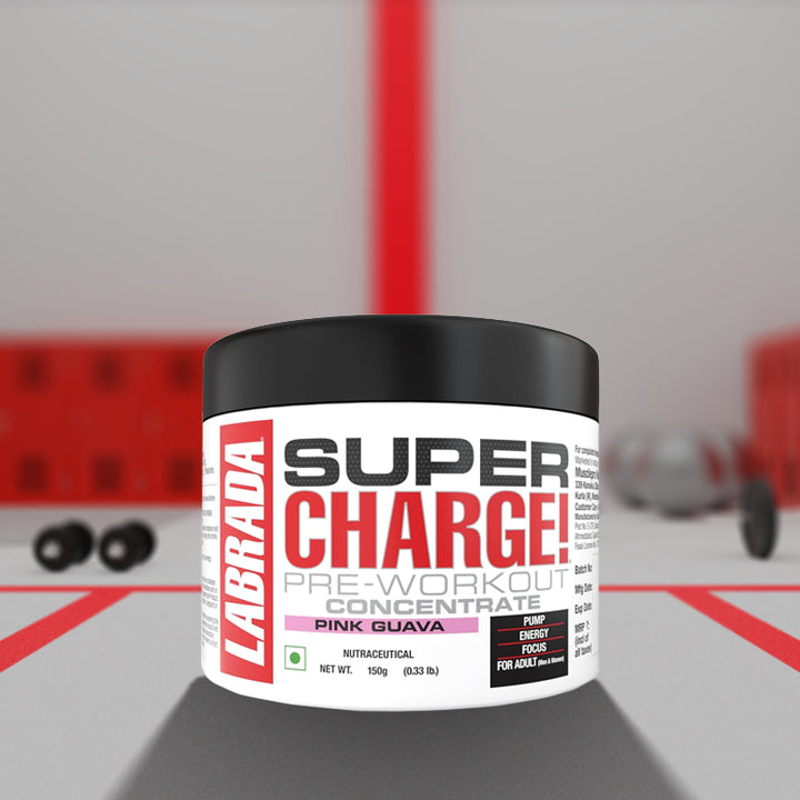 Labrada SUPER CHARGE Pre-Workout Concentrate - (Pik Guava) - InstaSport