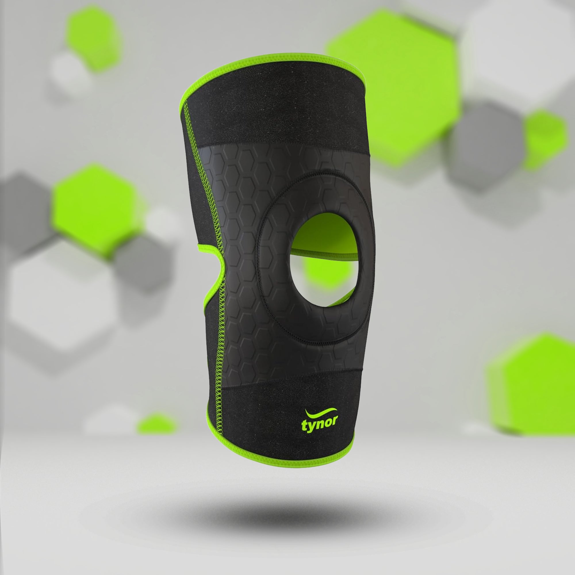 Tynor Knee Wrap Neo - Black & Green - InstaSport