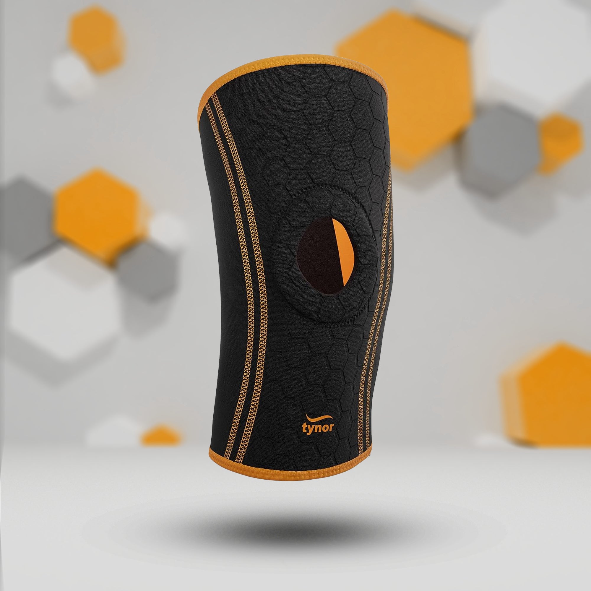 Tynor Knee Cap Neo - Black & Orange - InstaSport