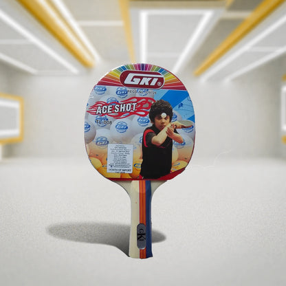 GKI Ace Shot Table Tennis Bat with Cover