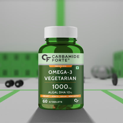 Carbamide Forte Omega-3 Vegeterian 1000mg 60 Tablets - InstaSport