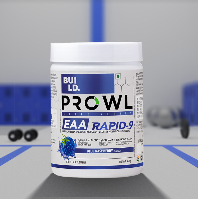 Build Prowl EAA Rapid 9 - Blue Raspberry - 450 gm ( 0.99 lb) - InstaSport