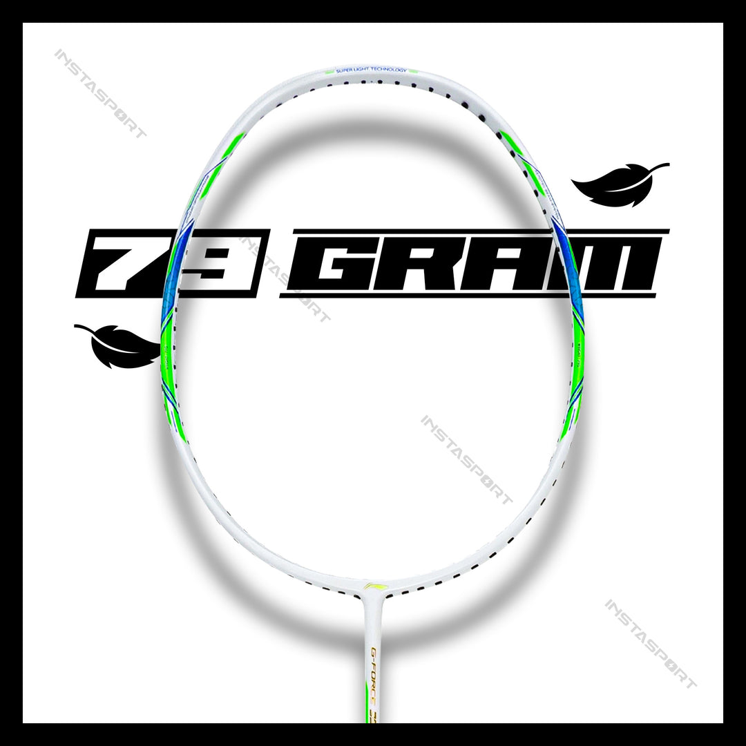 Li-Ning GForce 3900 Superlite Badminton Racket (White/ Blue)