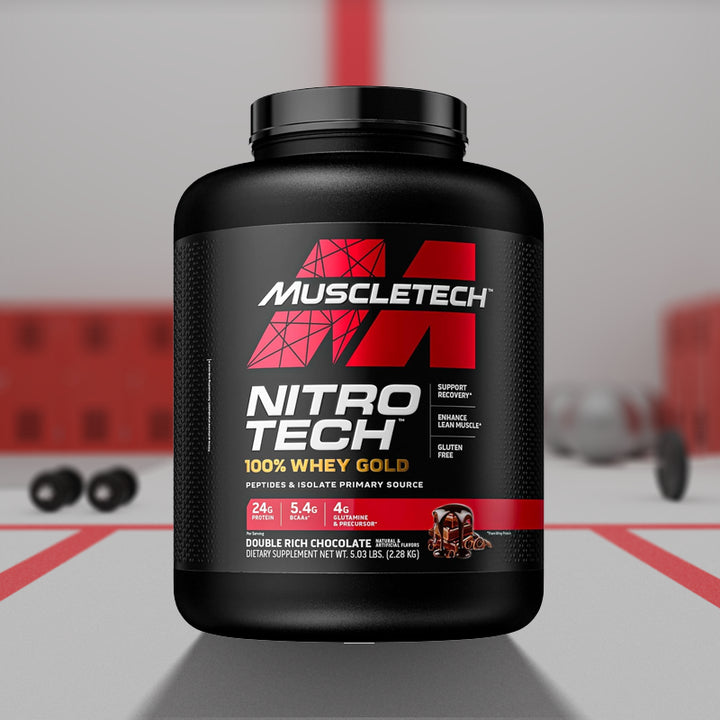 Muscletech Nitro-Tech 100% Whey Gold - (Double Rich Chocolate) - InstaSport