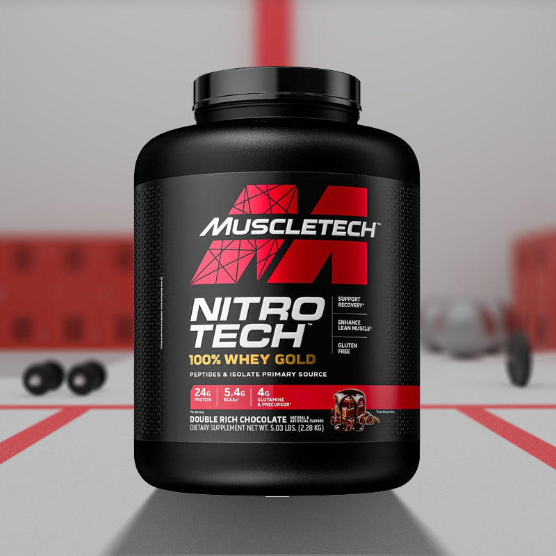 Muscletech Nitro-Tech 100% Whey Gold - (Double Rich Chocolate) - InstaSport