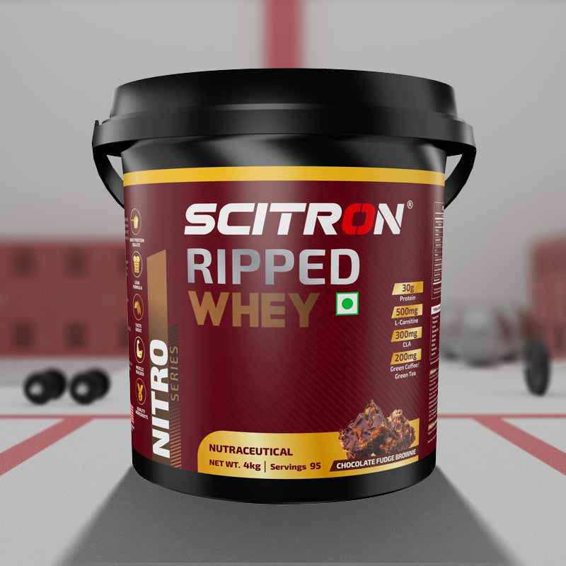 Scitron Ripped Whey Protein - (Chocolate Fudge Brownie) - InstaSport