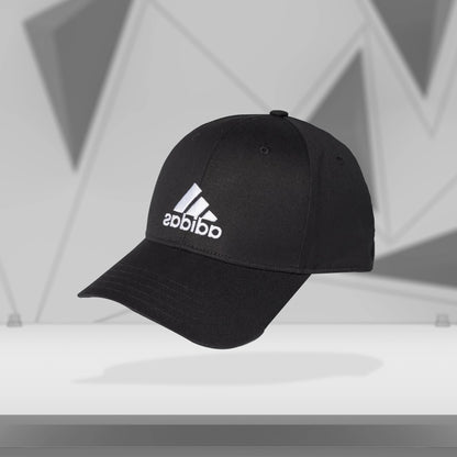 Adidas Cotton Running Cap - Black/Black/White