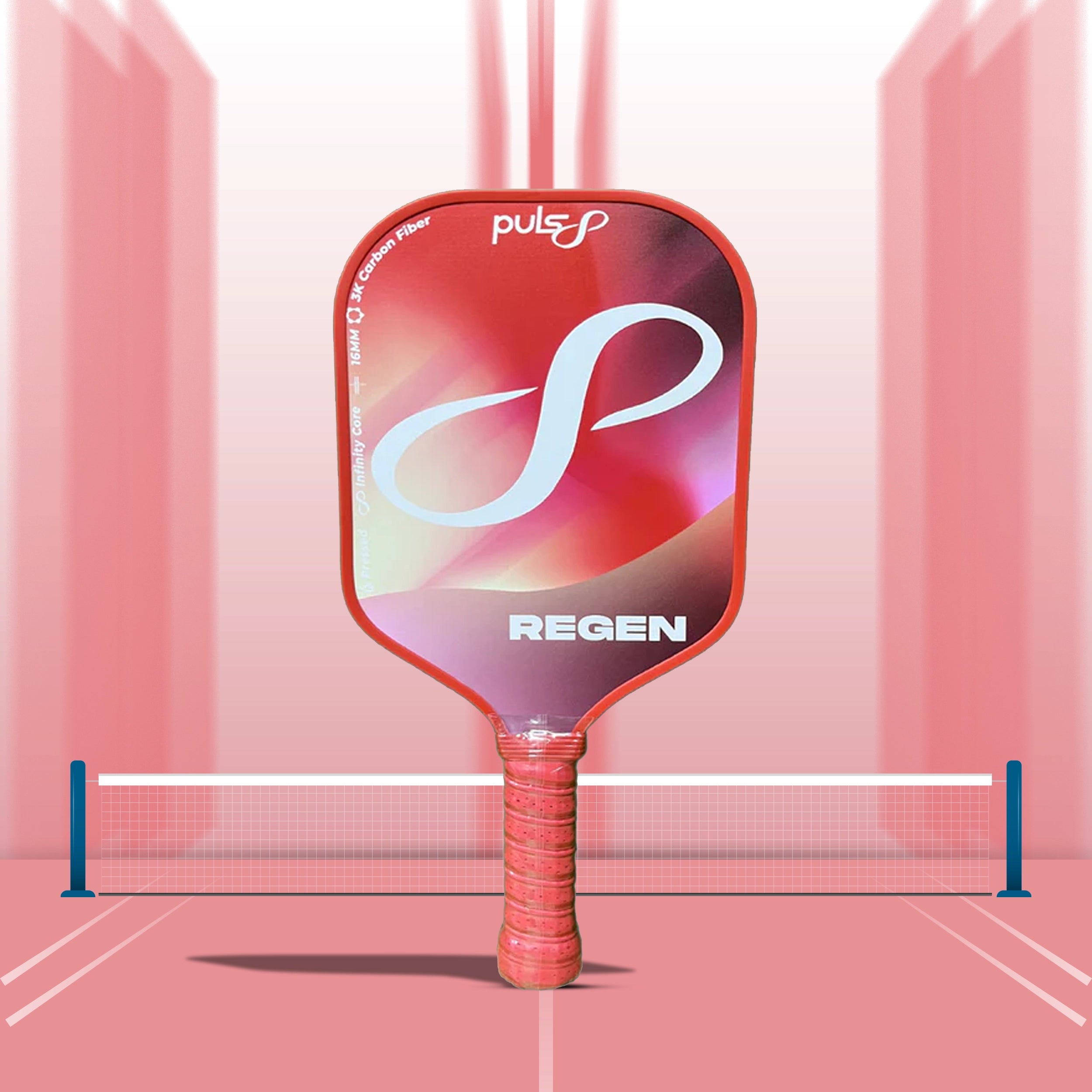 Puls8 Regen 3K Carbon Pickleball Paddle - 16mm