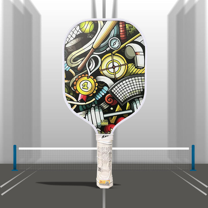 Weierfu Graphite Face Platinum Pickleball Paddle Set - Graphic Classic