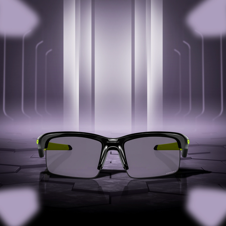 Oakley Capacitor Polished Black Prizm Grey Sunglass