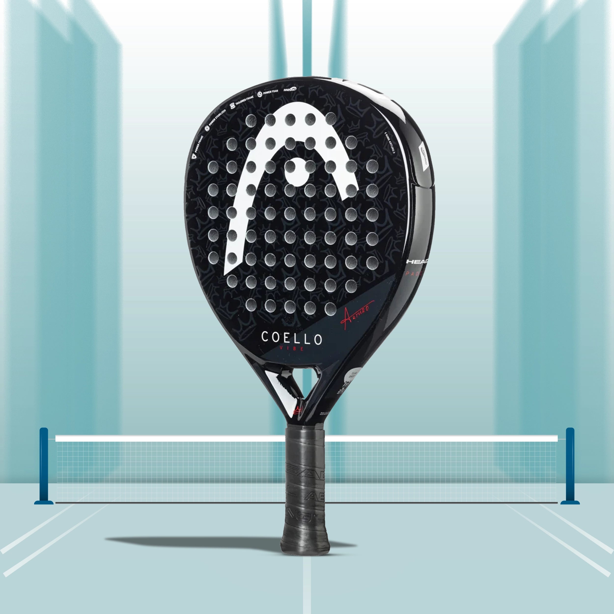 Head Coello Vibe 2025 Padel Racquet - Black/White