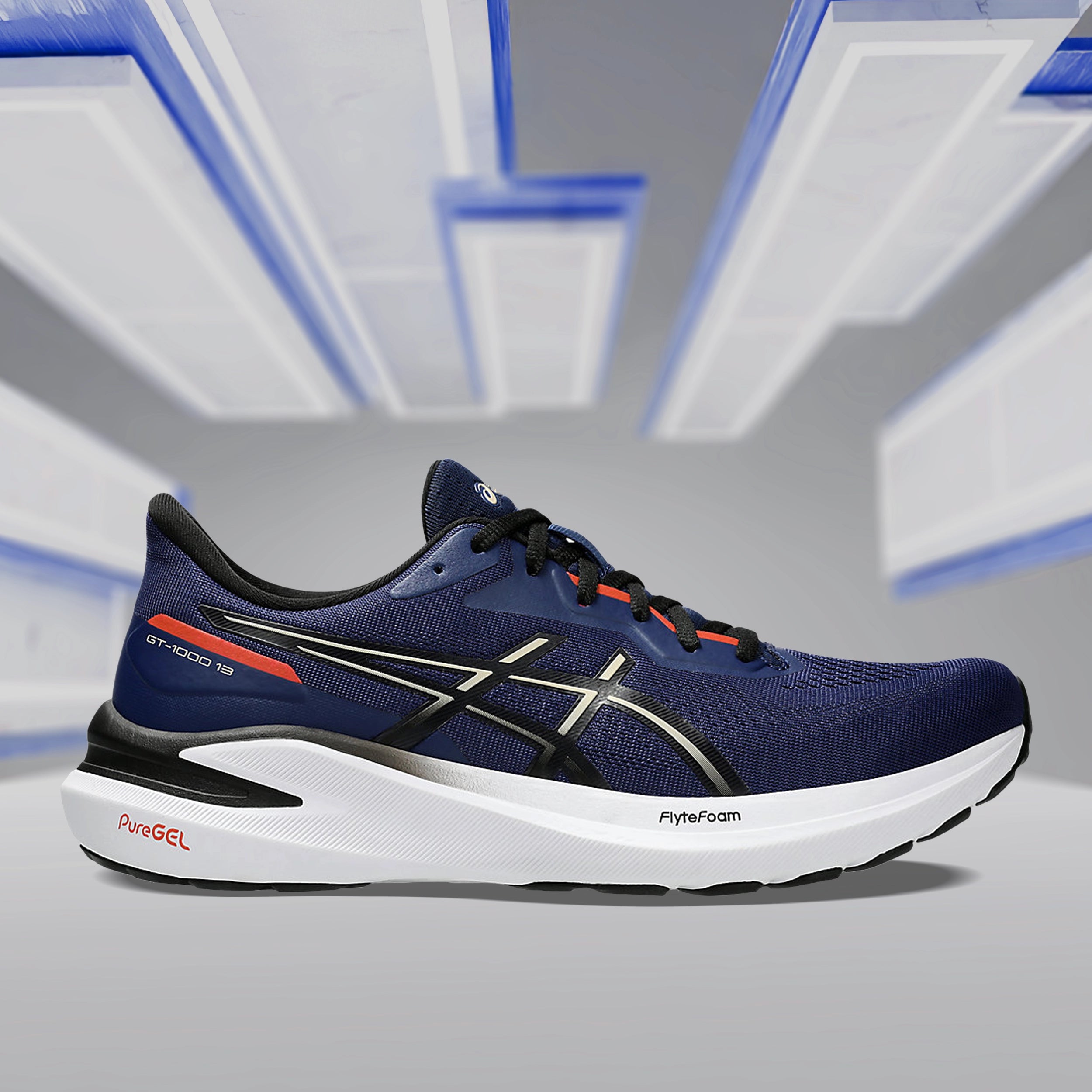 ASICS GT-1000 13 (BLUE EXPANSE/ FEATHER GREY) Running Shoes