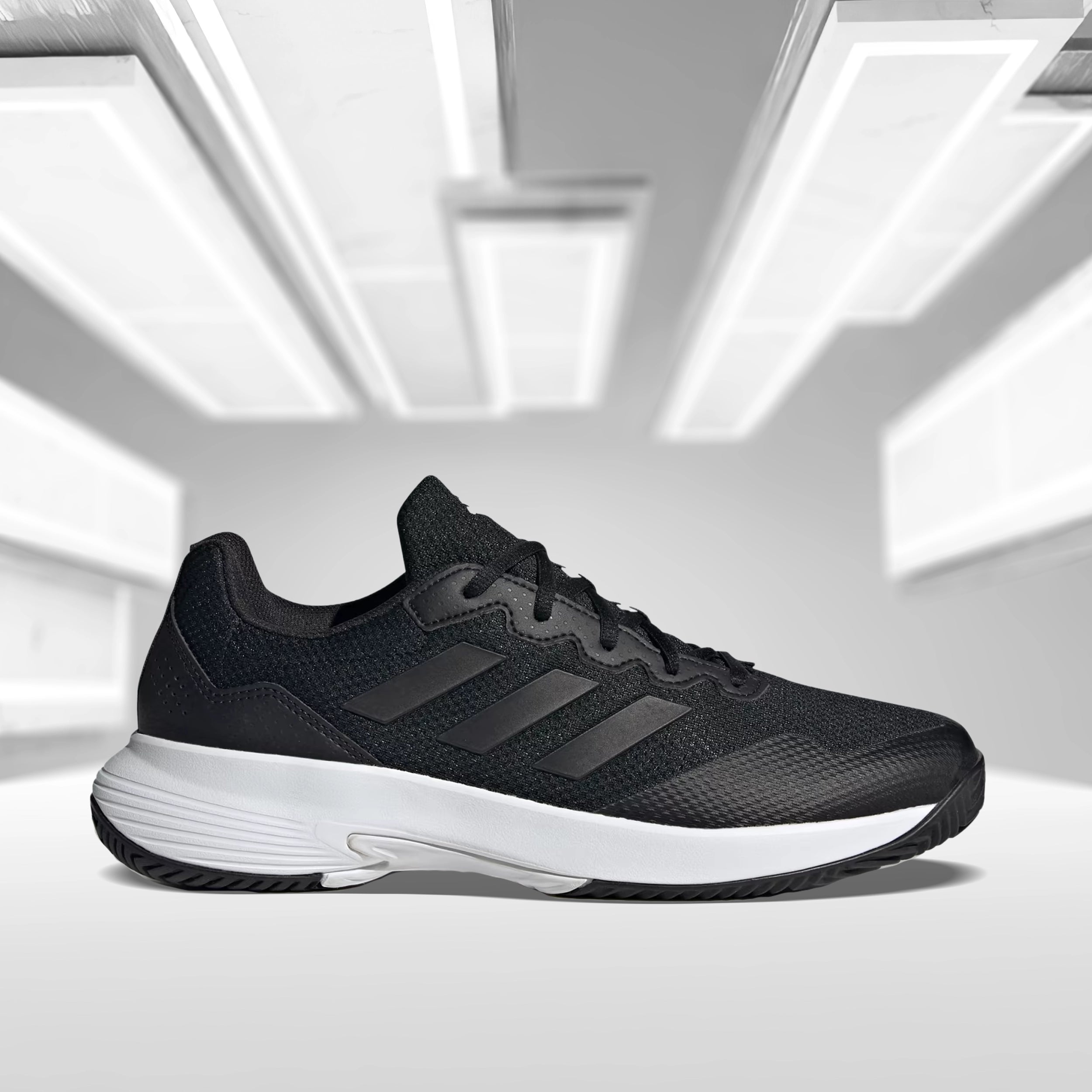 Adidas Game Court 2 Men's Tennis Shoes - Core Black/Grey Four
