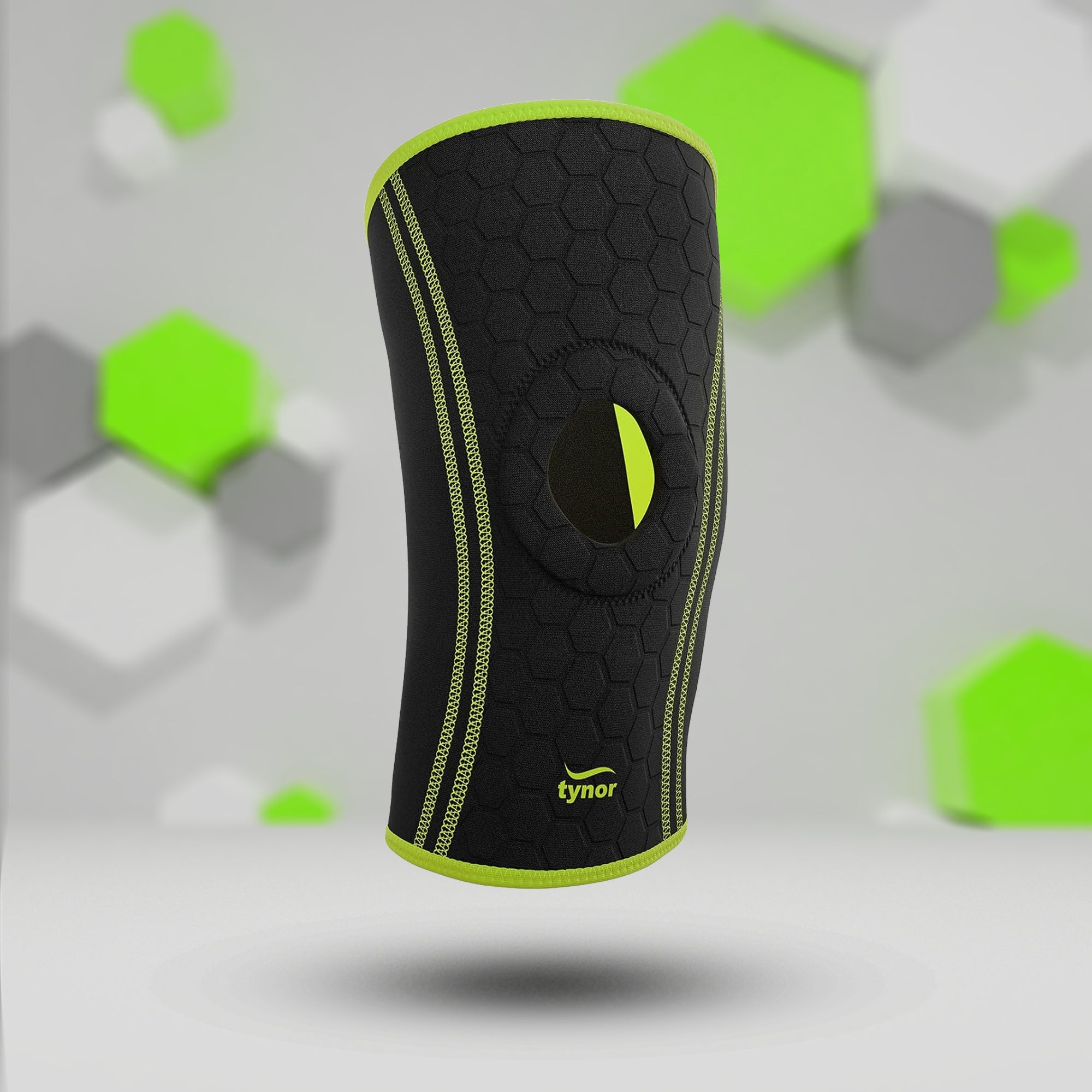 Tynor Knee Cap Neo - Black & Green - InstaSport