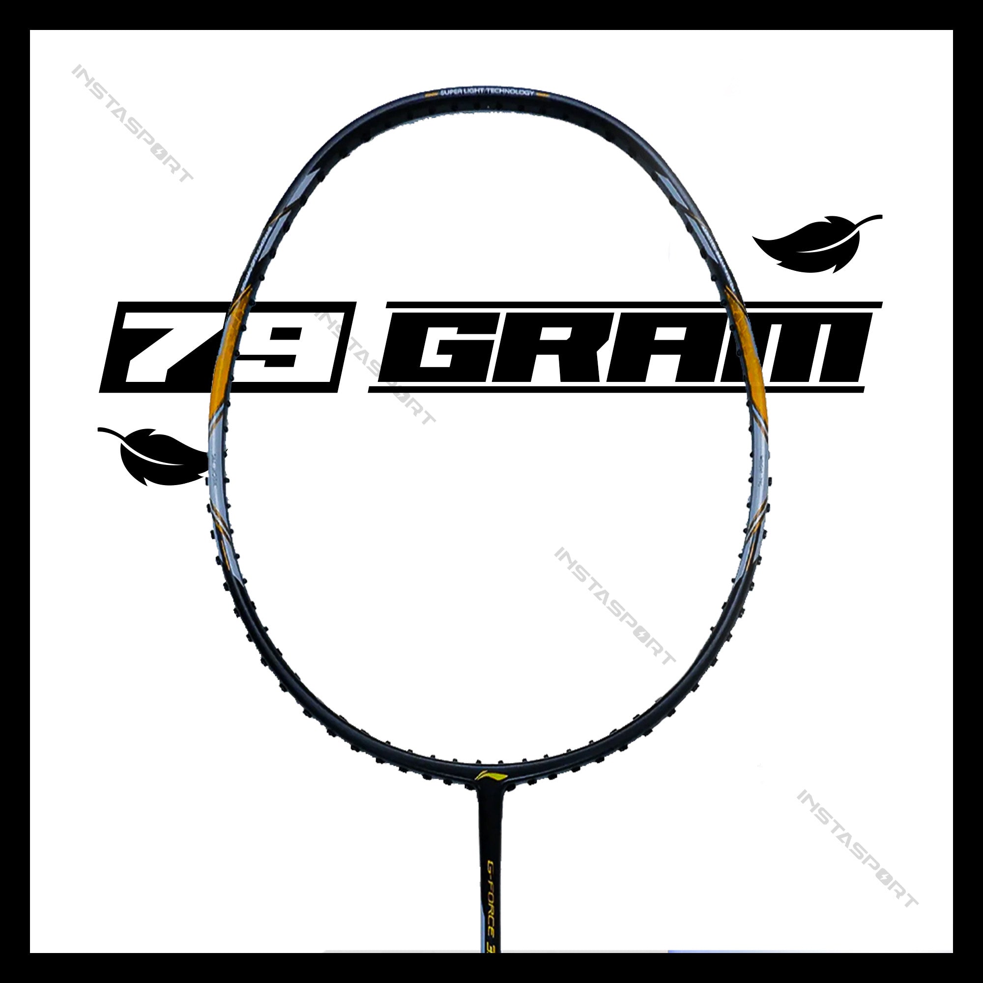 Li-Ning GForce 3900 Superlite Badminton Racket (Black/ Gold) - InstaSport