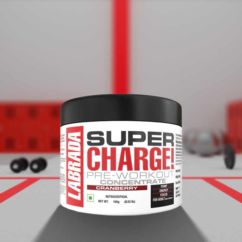 Labrada SUPER CHARGE Pre-Workout Concentrate - (Cranberry) - InstaSport