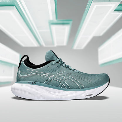 ASICS GEL-NIMBUS 25 FOGGY TEAL/PURE AQUA - 1011B547.402