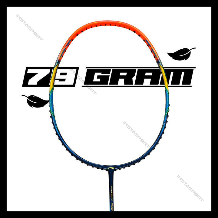 Li-Ning GForce 3700 Superlite Badminton Racket (Navy/Orange) - InstaSport