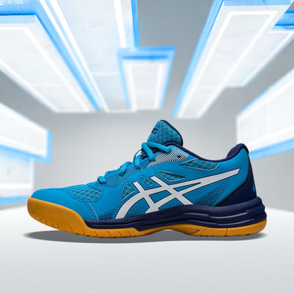 Asics Upcourt 5 (Island Blue/ White) Badminton Shoes - InstaSport