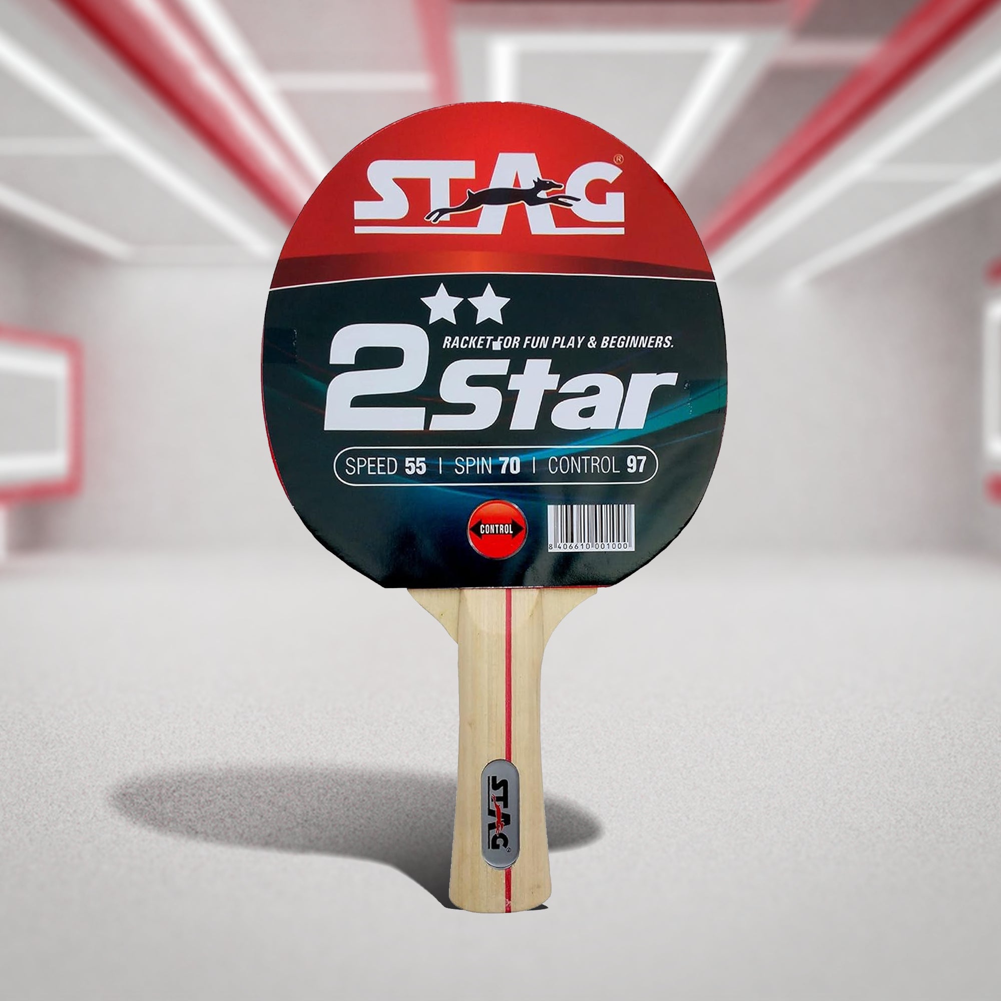 Stag 2 Star Table Tennis Racquet - InstaSport