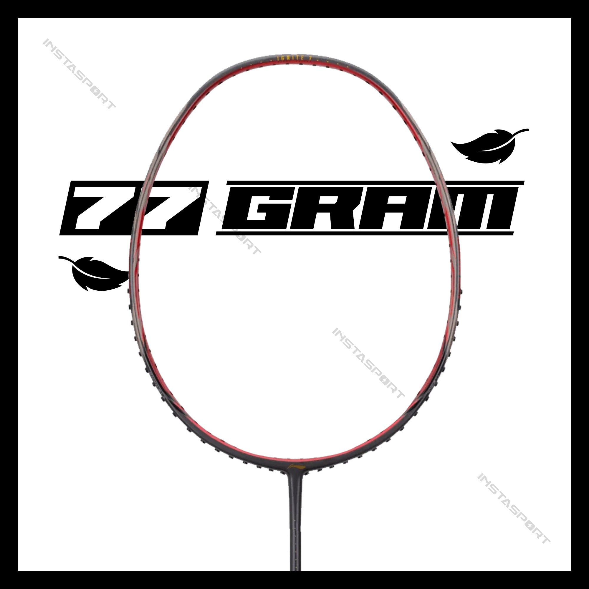 Li-Ning Ignite 7 Badminton Racket (Dark Grey/ Red) - InstaSport