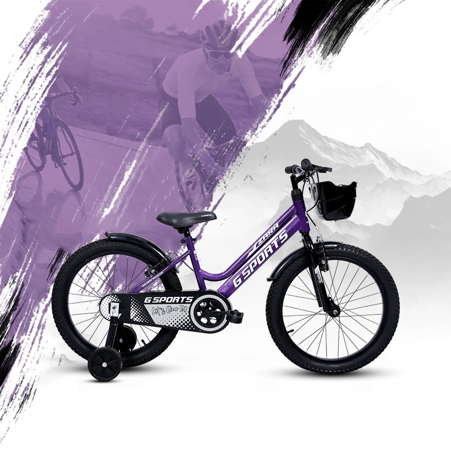 G-Sports Zara 16 Unisex Kids Bicycle - Purple
