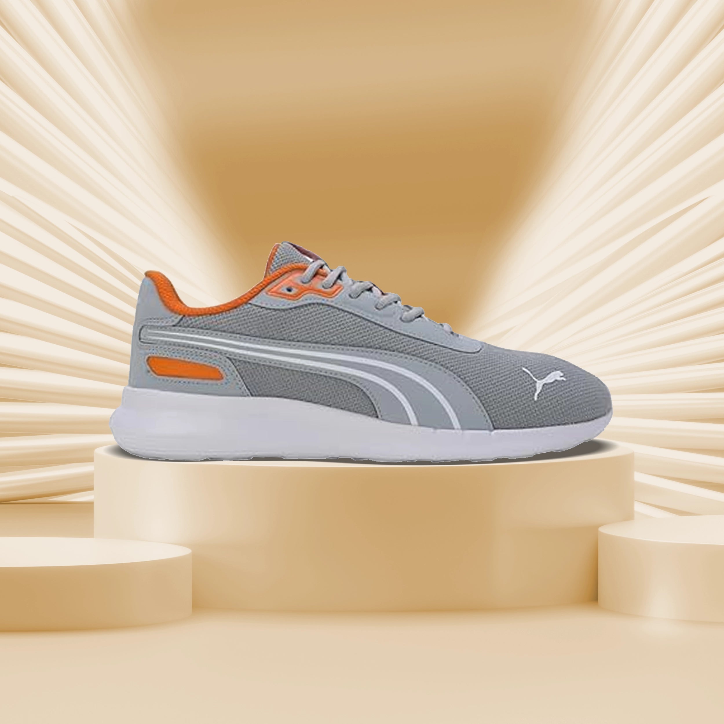 Puma Neofuse Men's Sneaker (Cool Mid Gray-White-Pumpkin Pie) 39810303