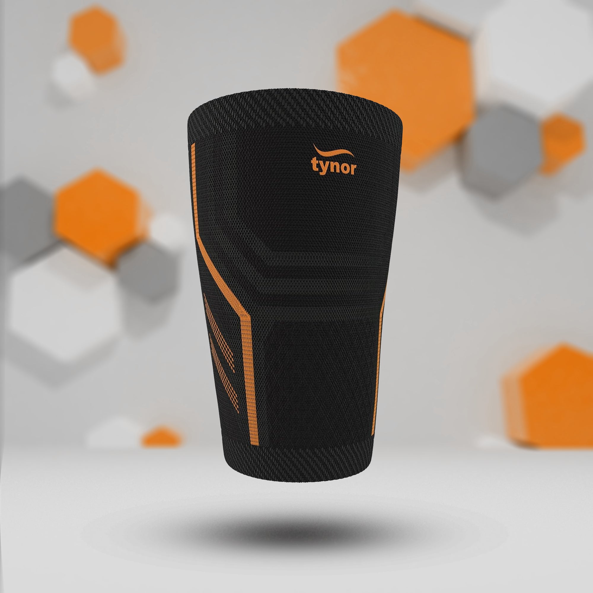 Tynor Air Pro Thigh Support - Black & Orange - InstaSport