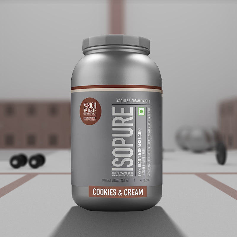 Isopure Low Carb 100% Whey Protein Isolate Powder - Cookies & Cream - InstaSport