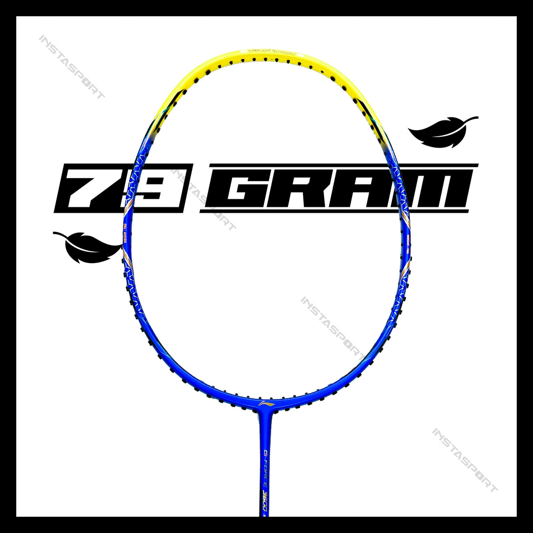 Li-Ning GForce 3600 Superlite Badminton Racket (Blue/Yellow) - InstaSport