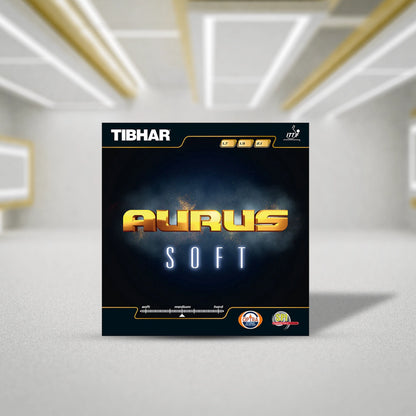 Tibhar Aurus Soft 2.1 Table Tennis Rubber - Red