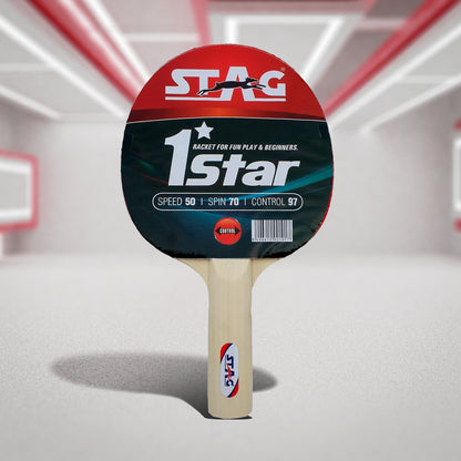 Stag 1 Star Table Tennis Racquet - InstaSport