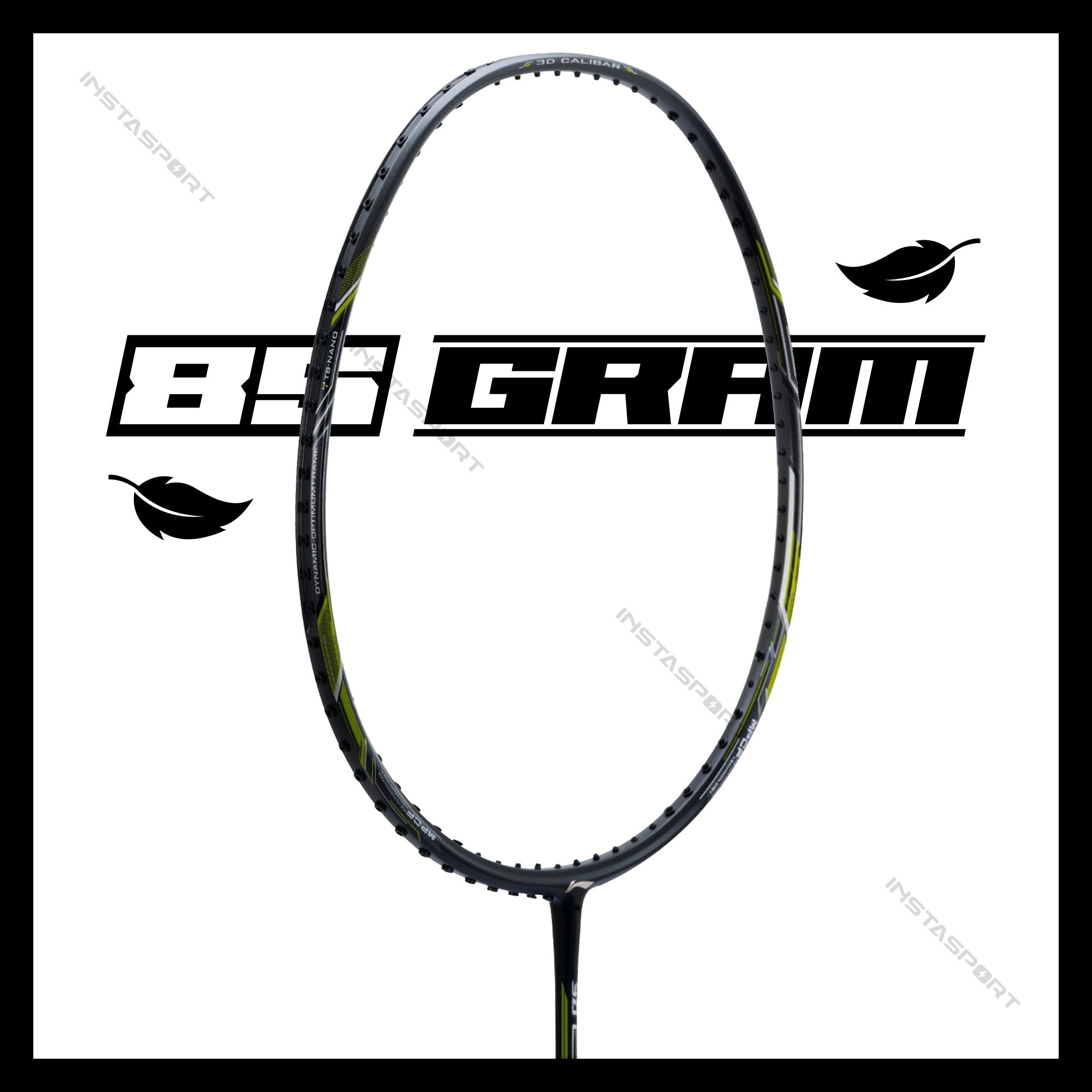 Li-Ning 3D CALIBAR X Combat (Black/Lime) Badminton Racket - InstaSport