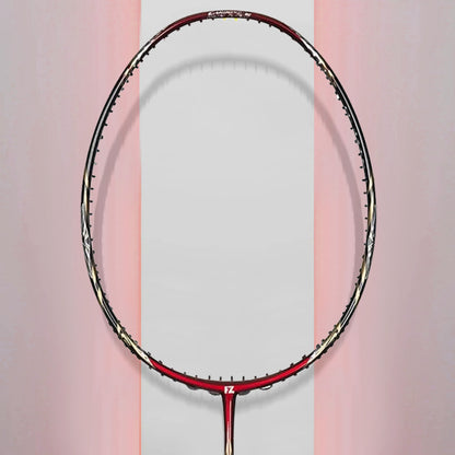 Fz Forza Precision 5000 Strung Badminton Racket - Black/Red