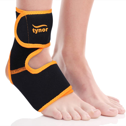 Tynor Ankle Support Neo - Black & Orange - InstaSport