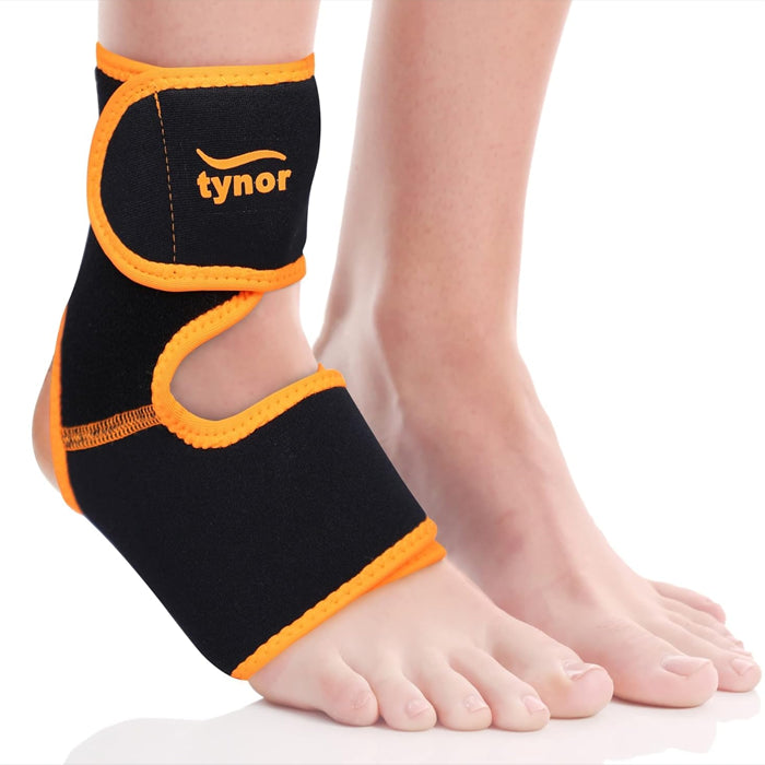 Tynor Ankle Support Neo - Black & Orange - InstaSport